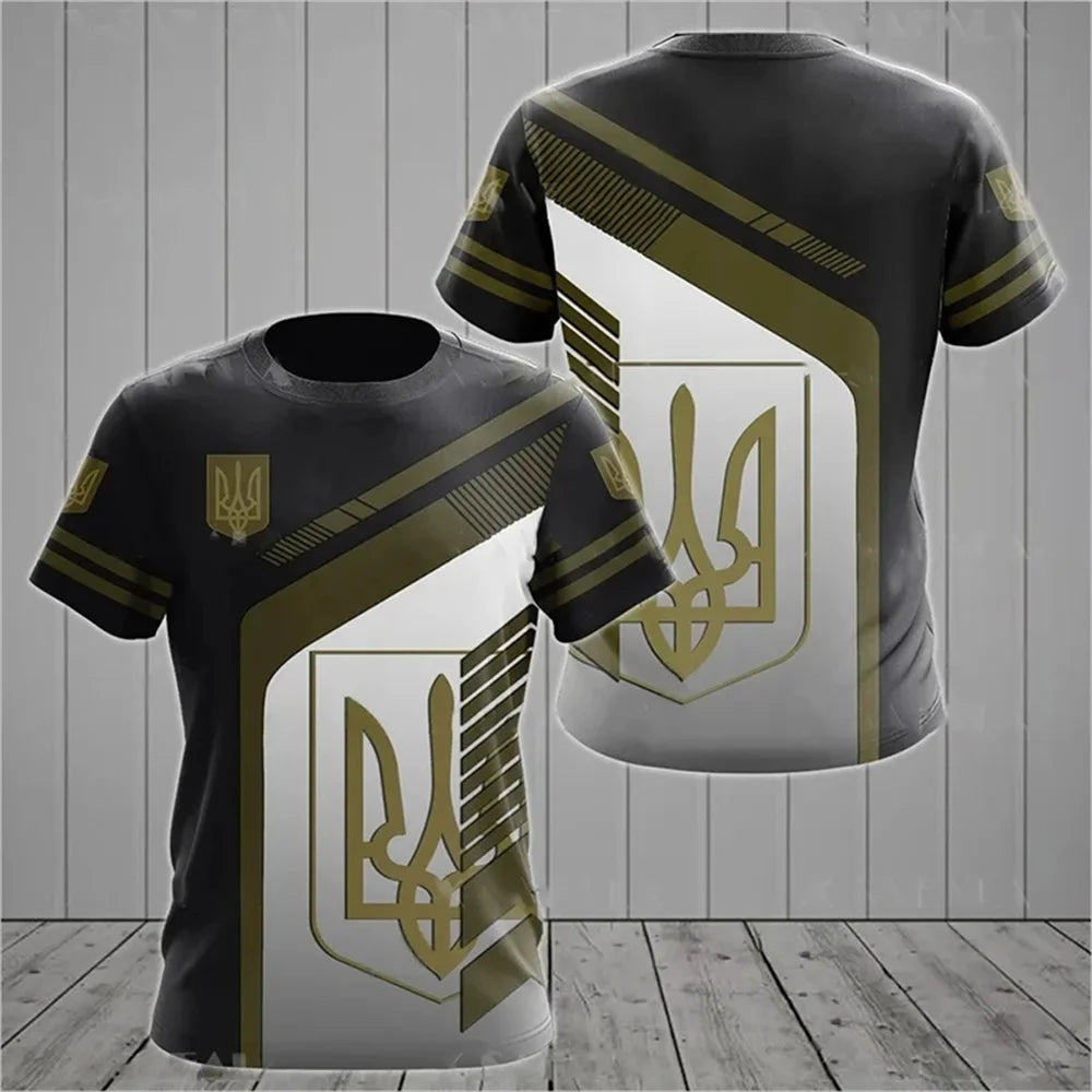 Country National Flag Camouflage Graphic T Shirt for Men Clothing Russia Eagle Emblem Camo T-Shirt Spain Forest Combat Tee Shirt