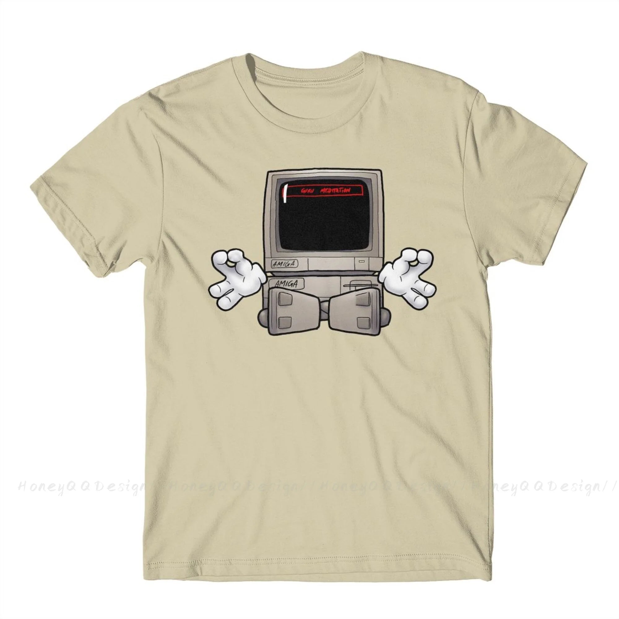 Top Quality Clothing Amiga 500 T-Shirt For Men Unisex Commodore Amiga Guru Meditation #2 Shirt Fashion Short Sleeve Oversize