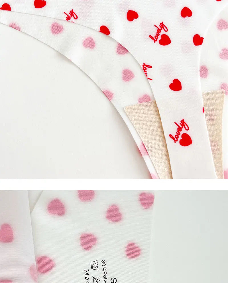 3PCS/SET Sexy G-String For Women Colorful Bikini Female Underwear T-back Intimates Lingerie Seamless Low Waist Underpants Lady