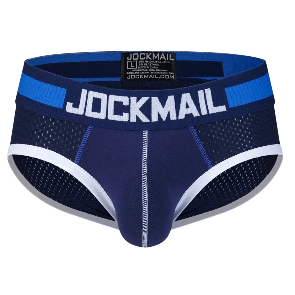 JOCKAMIL cotton mesh men's underwear fashion low-waist briefs shorts sports casual boxer trunks