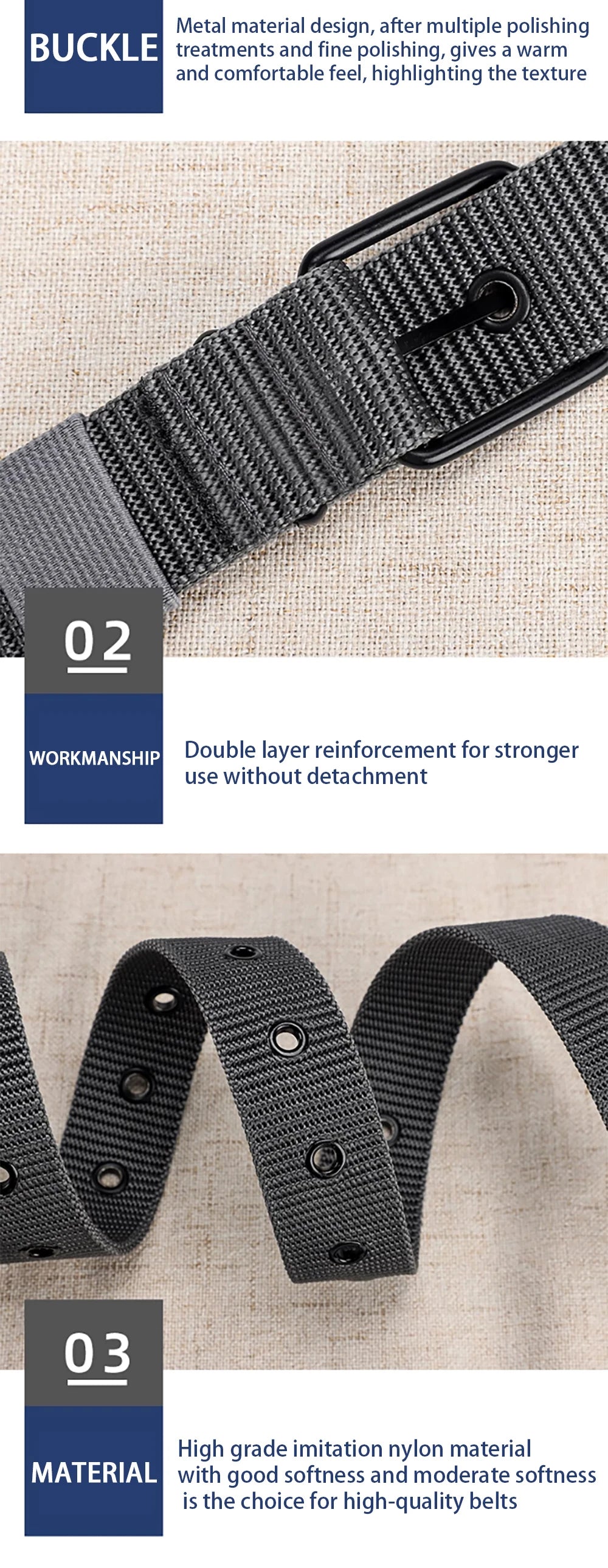 1pc Men's Belt Porous Canvas Metal Pin Buckle Belt Outdoor Sports Belt Women's Fashion Eyelet Belt With Jeans Belt For Men Women