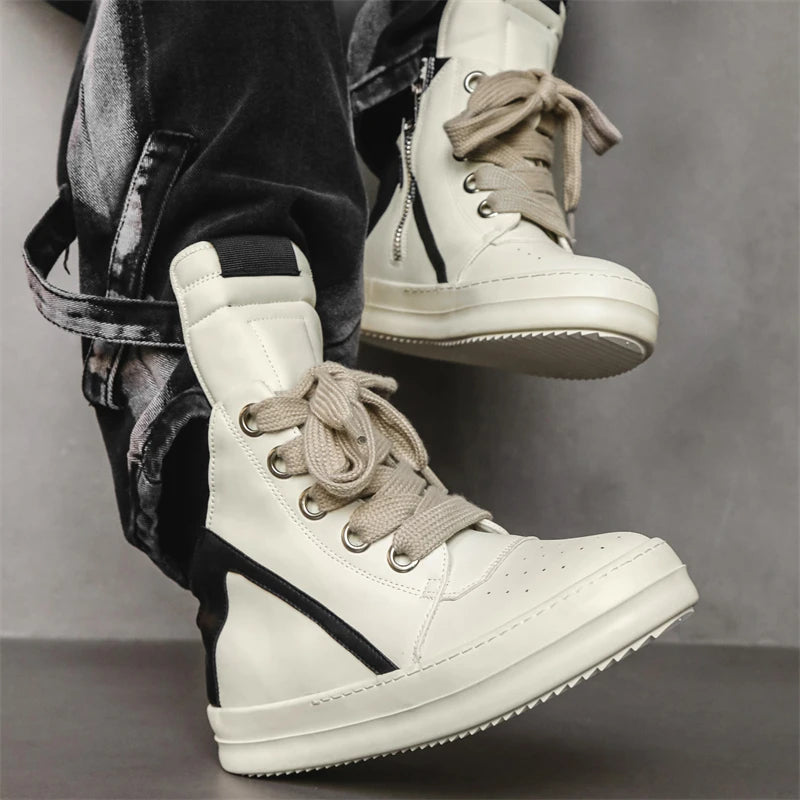2025 Winter Street Style Men's Fashion Boots Height Increasing Light Adult Women's Sports Casual Shoes Sneakers