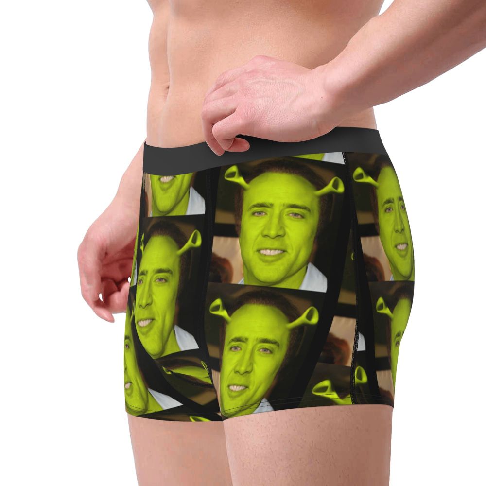 Custom Nicolas Cage Boxer Shorts For Homme 3D Printed Male Nic And His Girls Underwear Panties Briefs Breathbale Underpants