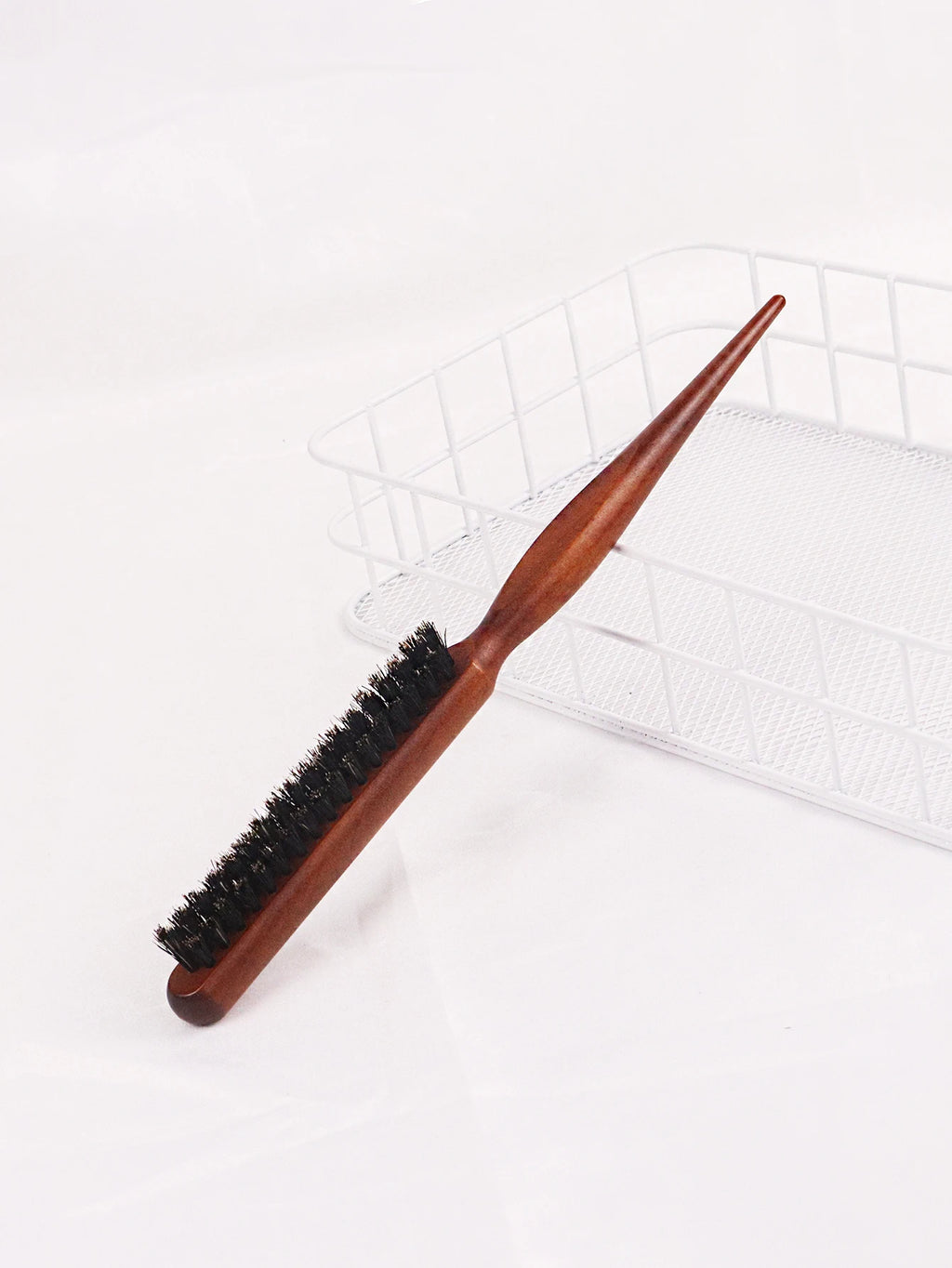 Professional fine line comb back tearing hair brush fluffy wood handle hair brush scalp massage comb Special for real hair wigs