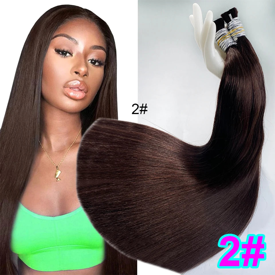 613 Striaght Human Hair No Weft 100% Virgin Bundles Highlight Original Bulk Extensions Russian Natural Unprocessed Blonde hair