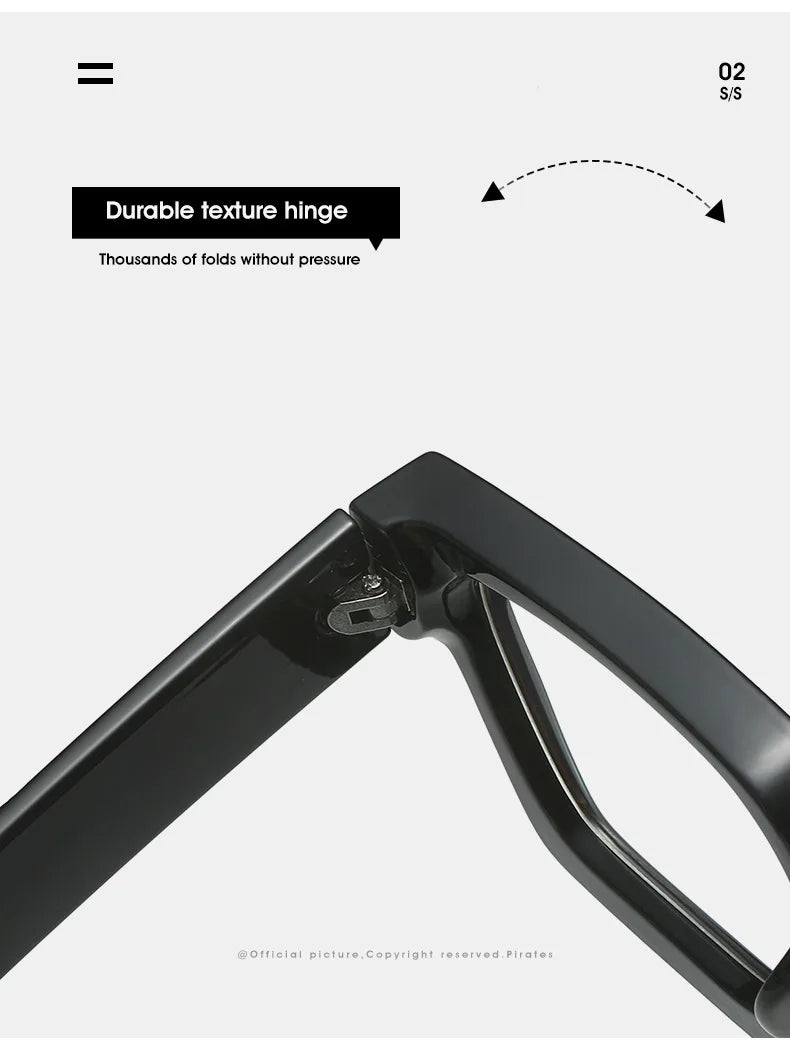 SHAUNA Retro Women Anti Blue Light Glasses Frame Fashion Men Square Optical Eyewear