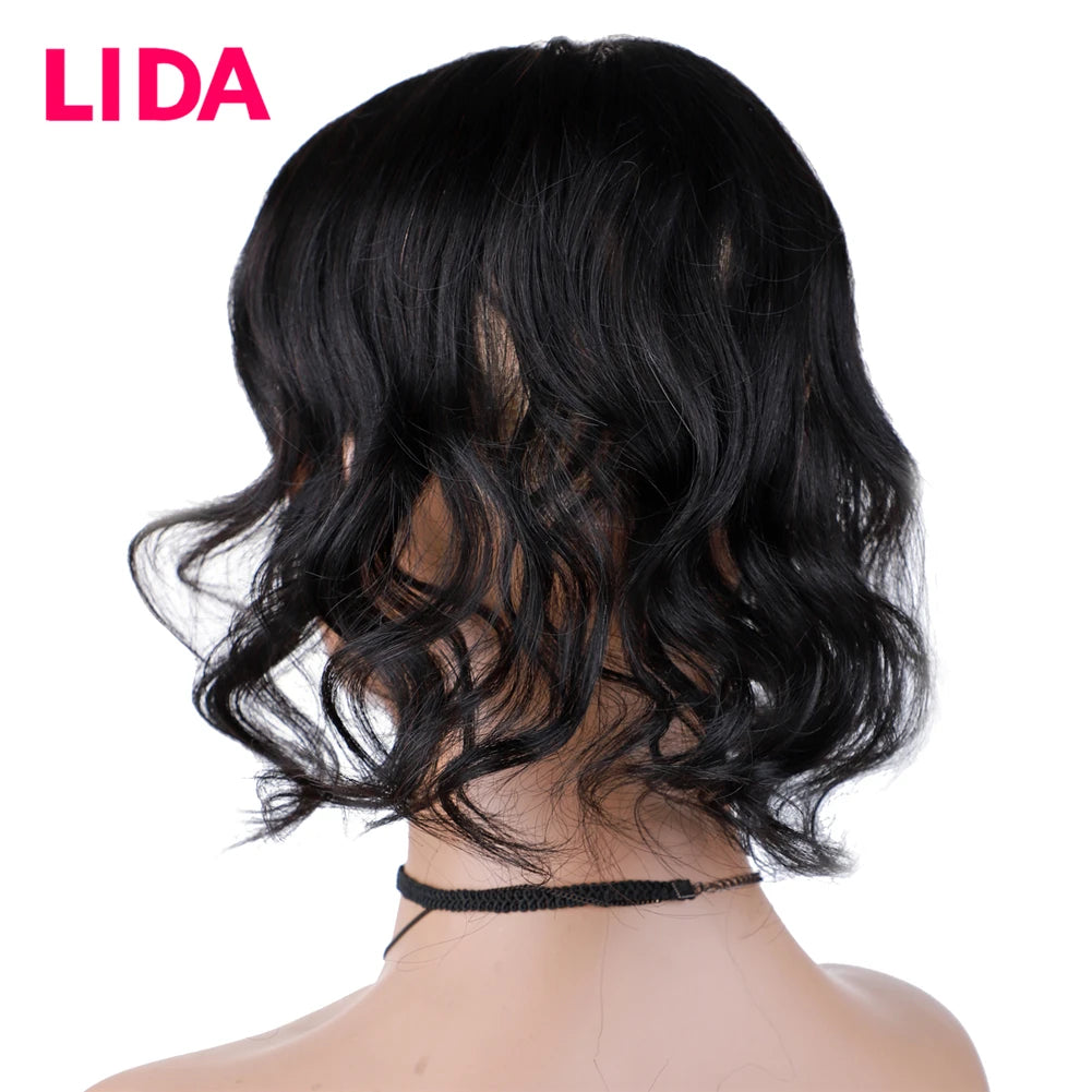 Women Topper Clip-In Silk Top Base Closure 13x8cm Human Hair Pieces Natural Curly Clip-In Closure Cover The White Hair