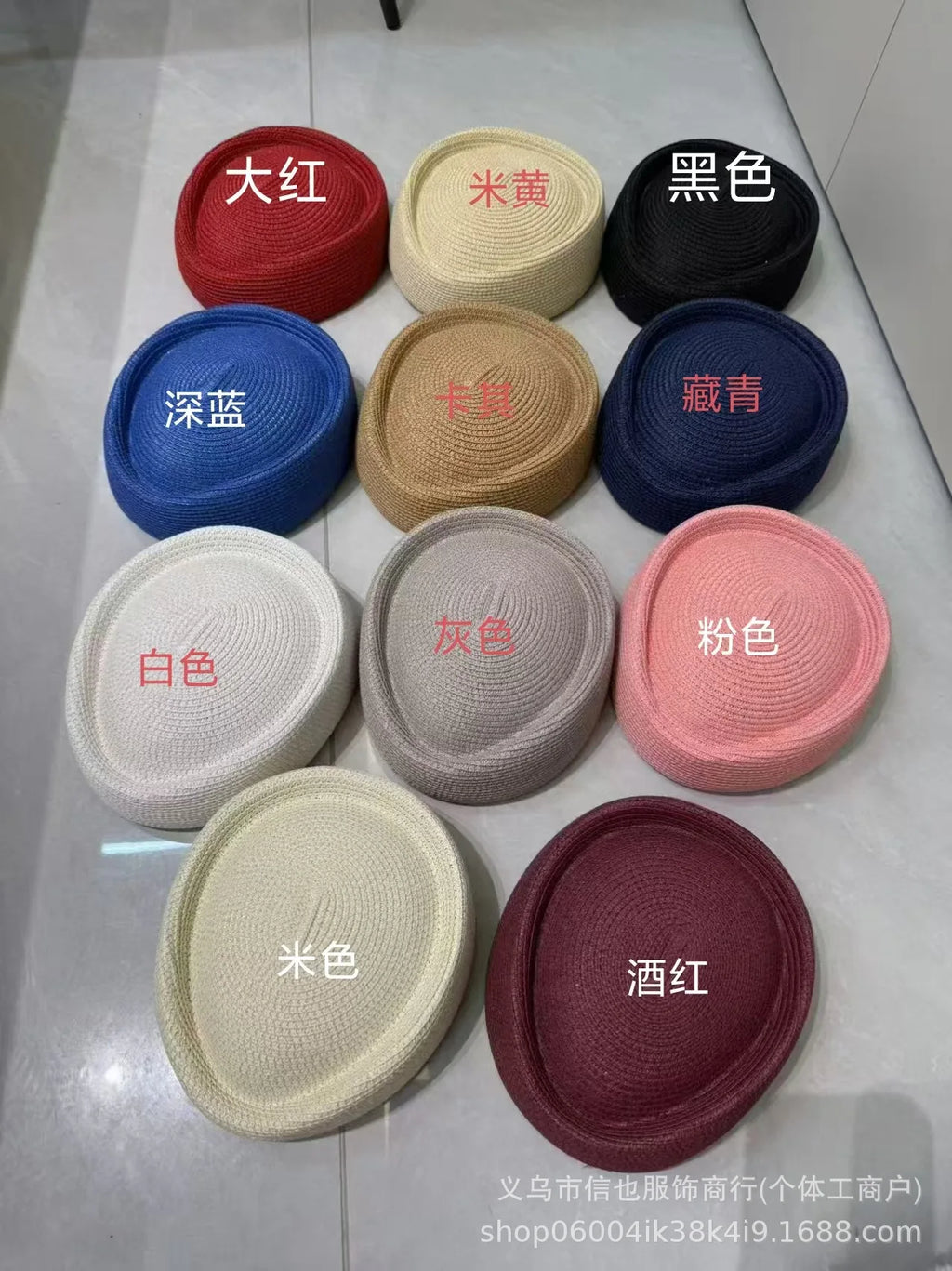 2026 New Summer Straw Fedoras Hats for Women Hostess Fashion Pillbox Hat Millinery Fascinator Designer Beret Hats Painter's Hat