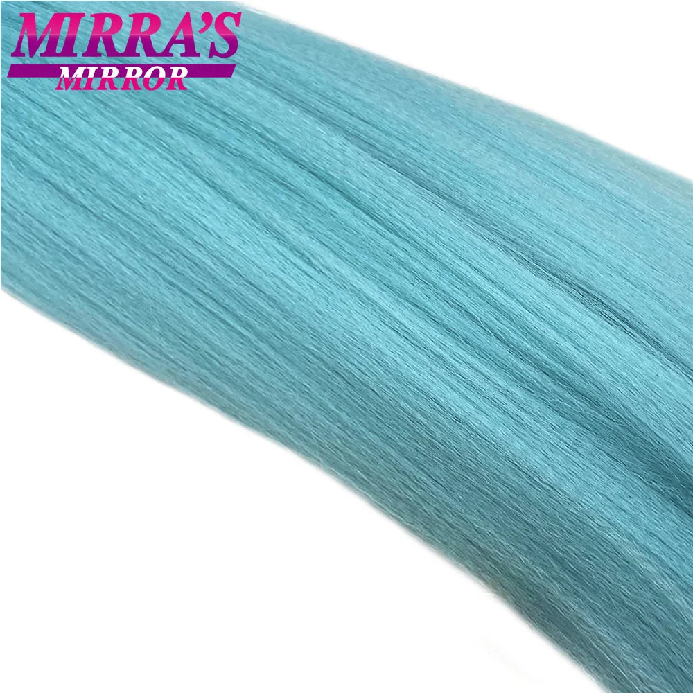 Pre-stretched Braiding Hair 26Inch 90G Synthetic Jumbo Hair Extensions for Crochet Braids DIY Pink Peach Red Yellow Fake Hair