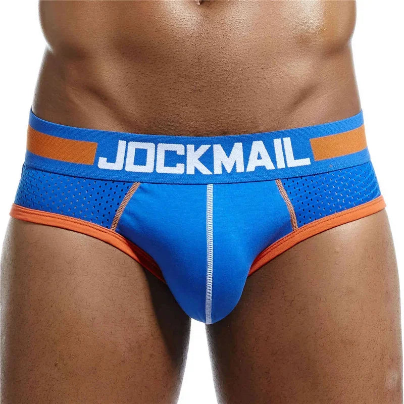 JOCKAMIL cotton mesh men's underwear fashion low-waist briefs shorts sports casual boxer trunks