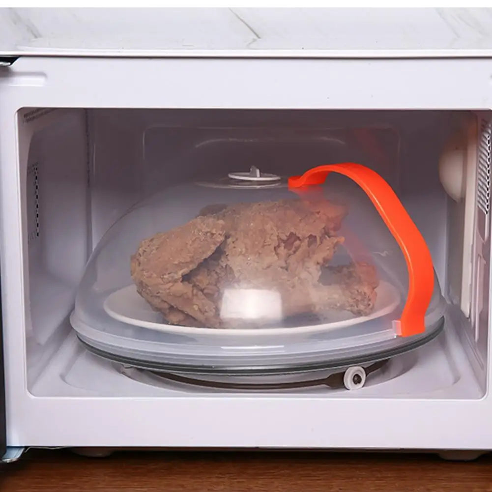 NEW Microwave Oil-proof Cover High Temperature Resistant Heating Cover Food Warming Cover with Steam Vent Fresh-keeping Cover