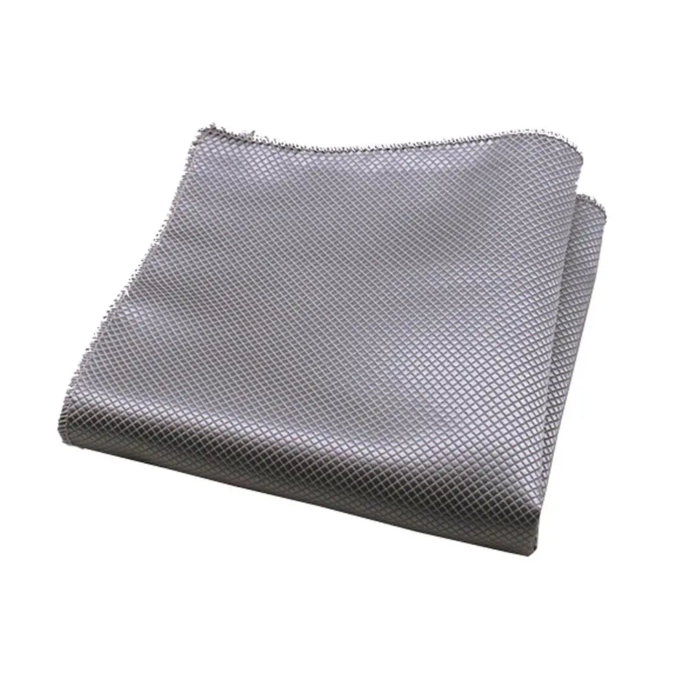 HUISHI Men's Hanky Jacquard Handkerchief Solid Plain Suits Pocket Square For Men Wedding Business Party Kanky Pocket Gifts