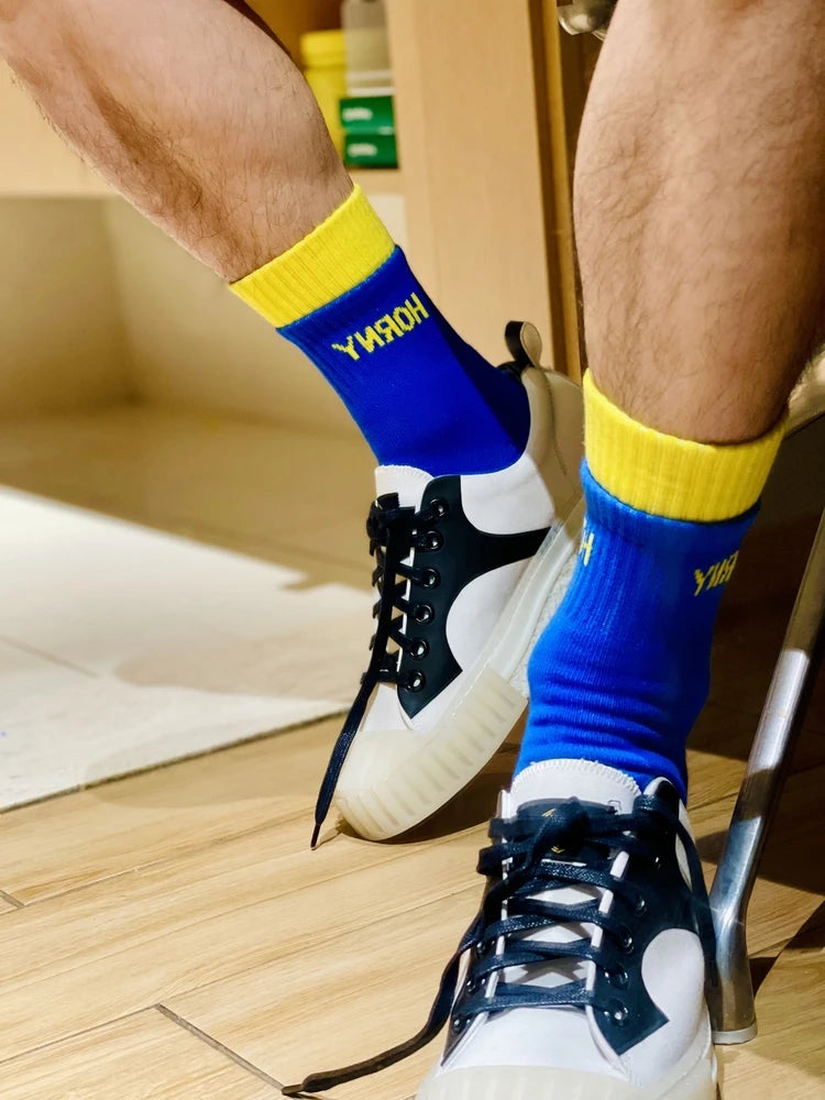 Socks Men Calcetines Hombre Basketball Socks Meias Masculina Casual Fashion Cotton Sock Sweat Sport Middle Tube Letter Socks