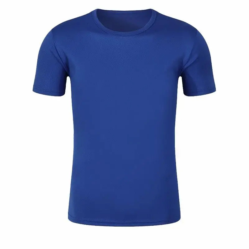 Round Neck T-Shirt 1 Piece Black Ultra-Light Men Quick Drying Breathable Sweat-Absorbent Shirt Suitable for Fitness Gym and Ru