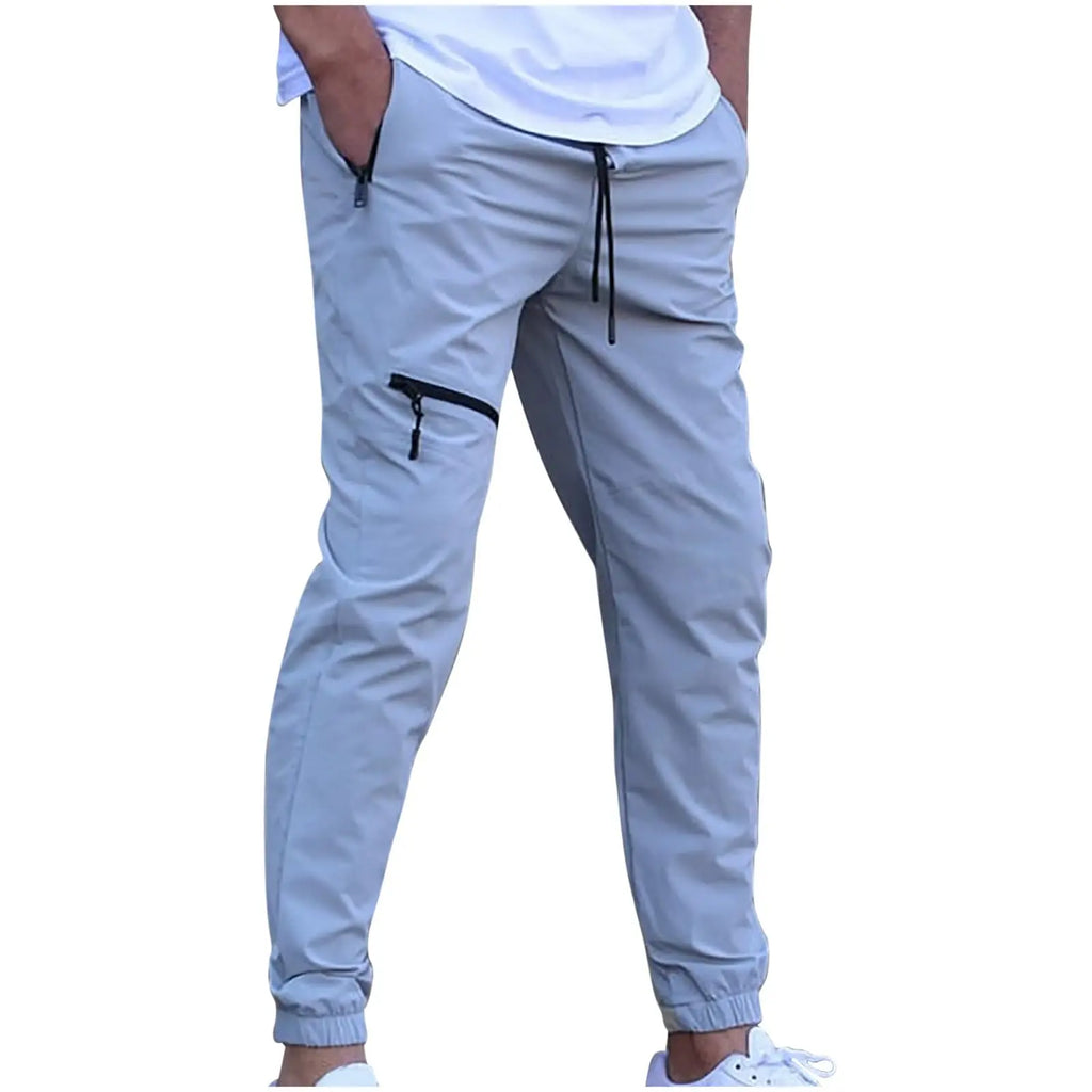 YHOPE Mens Cargo Work Pants Casual Stylish Twill Tapered Slim Fit Pants Athletic Chinos Work Trousers 80s Outfit Streetwear