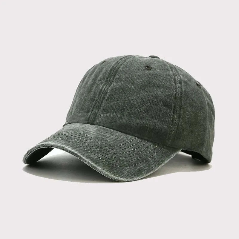 2025 New Spring Summer Cap Washed Cotton Baseball Cap Men Women Casual Adjustable Outdoor Trucker Hat Snapback Casquette