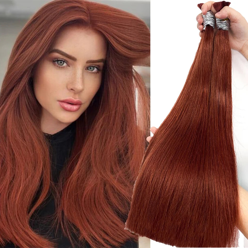 613 Striaght Human Hair No Weft 100% Virgin Bundles Highlight Original Bulk Extensions Russian Natural Unprocessed Blonde hair