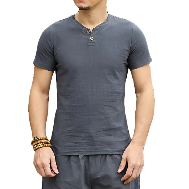 Plus size Summer men shirt 5XL 6XL 7XL 8XL 9XL 10XL linen short sleeve large size shirt men 5 color