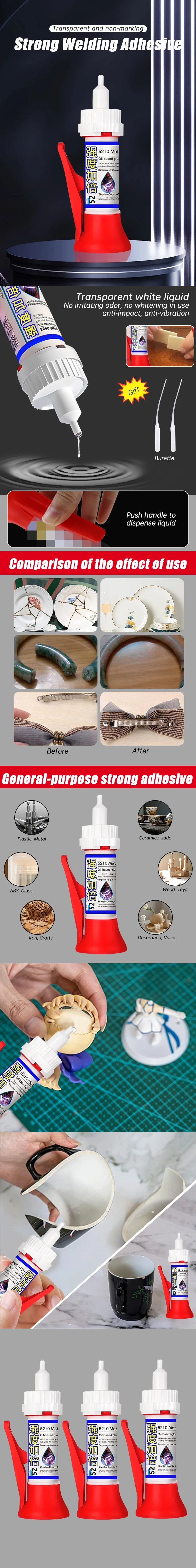 50g Powerful Welding Adhesive Powerful Repair Universal Fast Drying Sealant Tile Sealant Metal Wood Plastic Welding Adhesive
