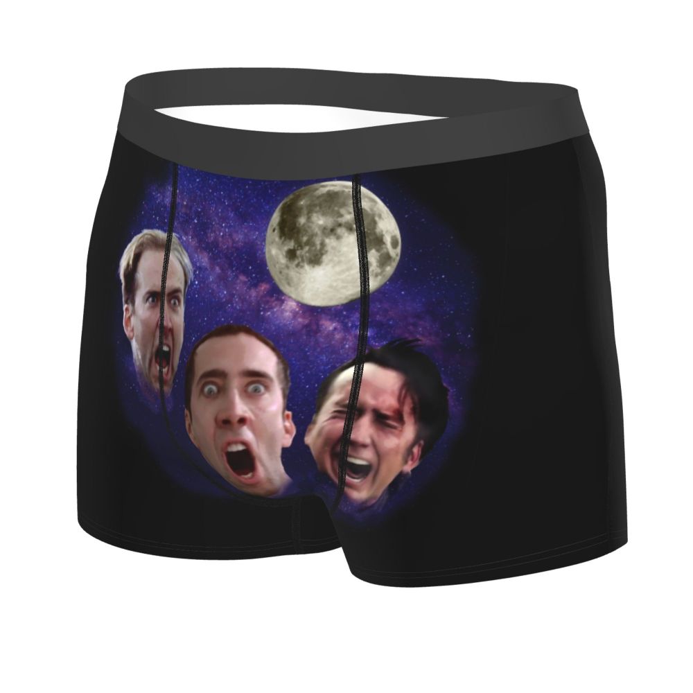 Custom Nicolas Cage Boxer Shorts For Homme 3D Printed Male Nic And His Girls Underwear Panties Briefs Breathbale Underpants
