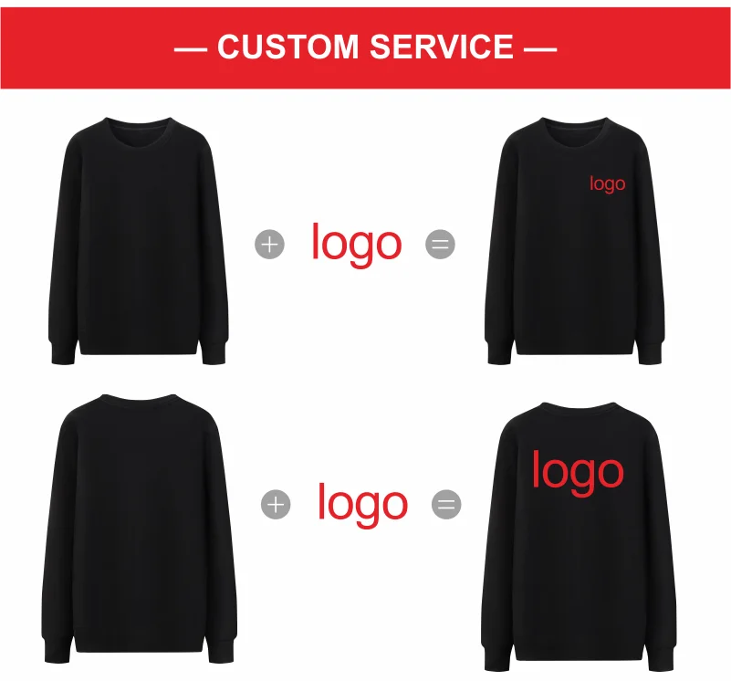 Elike Cotton Round Neck Sweater Custom Logo Printed Personal Group Brand Embroidery Design Men and Women 8 Colors