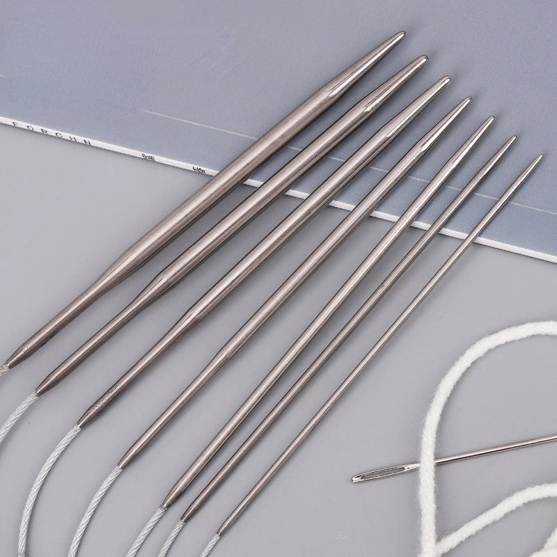 Circular Socks Knit Needles Metal Small Knitting Cable Circular Knitting Needles for Babies Sleeves Knitting Sewing Accessories