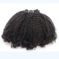 KPLYGDG Real 4C Afro Kinky Curly Human Hair Extensions Clips In Natural Black Virgin Remy Clip In Extensions Real Human Hair