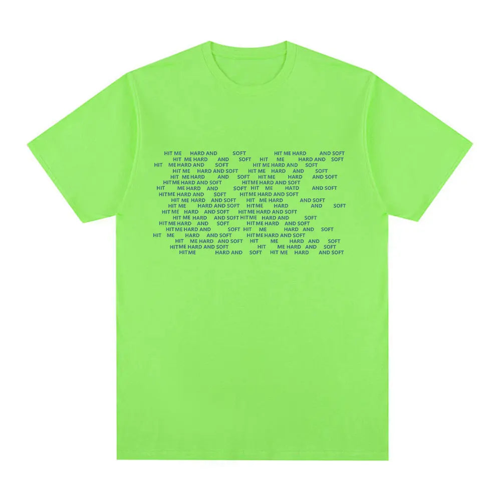 Hit Me Hard and Soft 2024 Tour T Shirt Men Women Fashion Hip Hop T Shirts 100% Cotton Loose Short Sleeve T-shirts Fans Gift Tops