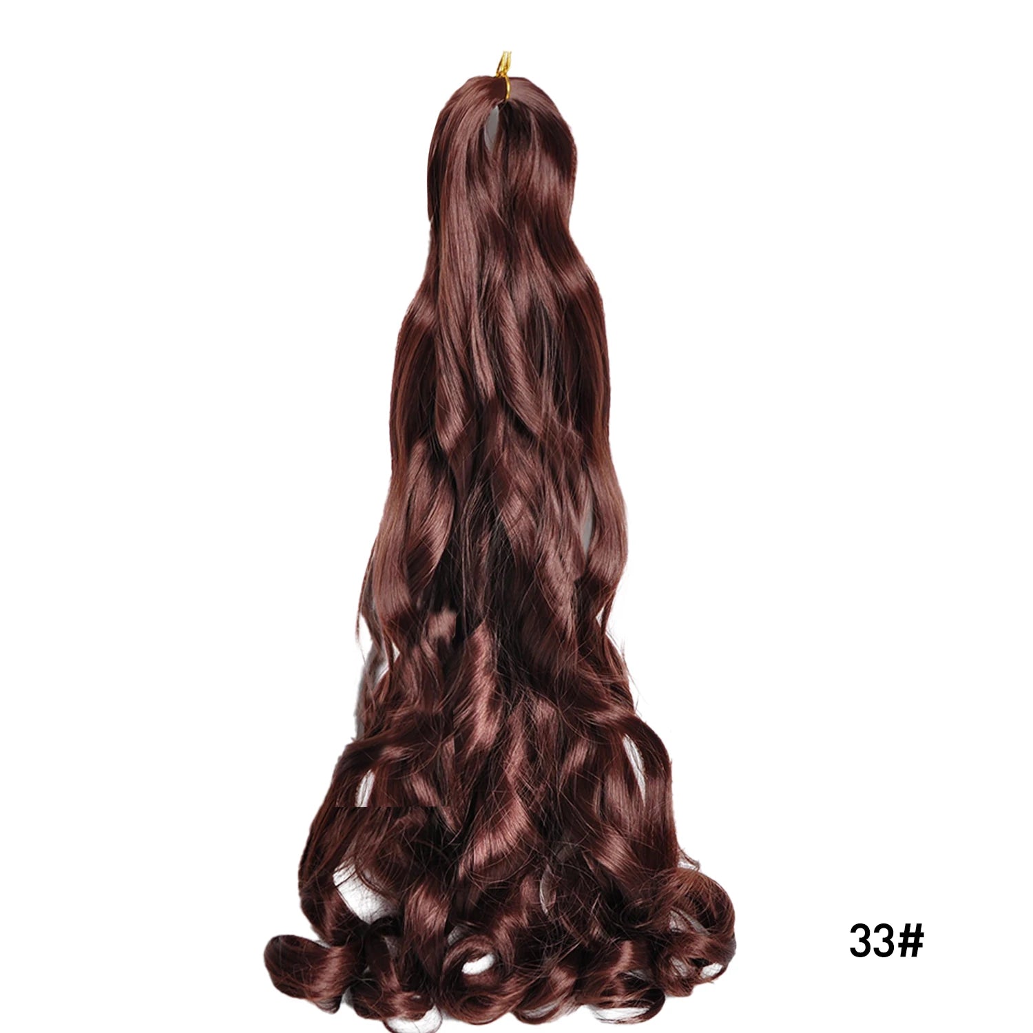 French Curls Braiding Hair Extensions 24Inch Synthetic Curl Hair Loose Wave Spiral Curl Crochet Hair Braids For Black Women