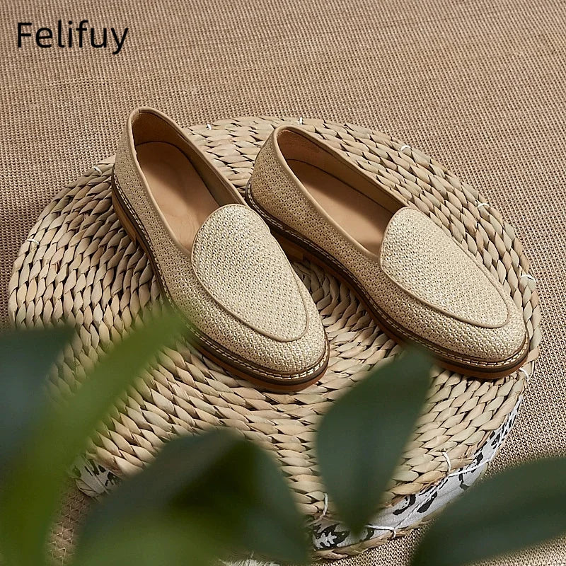 British Style Men Cow Suede Leather Loafers Classic Outdoor Walking Shoes Fashion Genuine Leather Slip-on Flats Soft Man Loafers