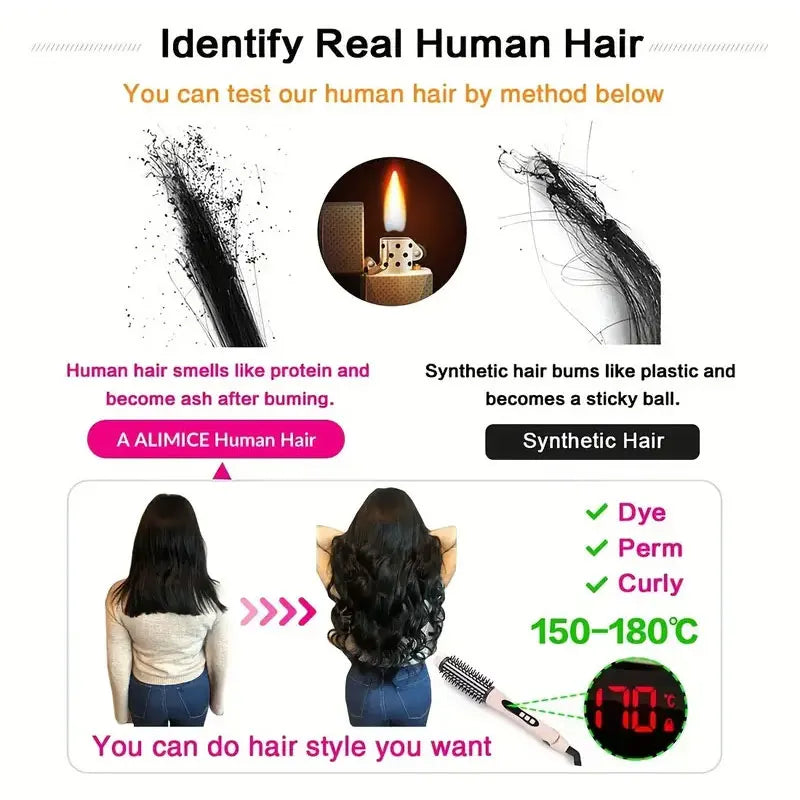 25cm 100% Human Hair 4clips Women's Natural Forehead Whitening Hair Enhancement Head Curtain 3D Eight Character Air Bangs