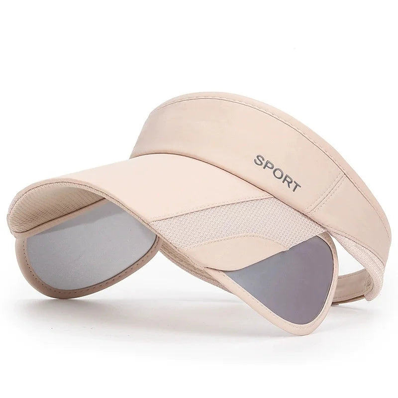 New Summer Outdoor Sport Casual Sports Empty Cap Men's Fishing Widened Pull-Out Brim Sunshade Sun Protection Hat Women