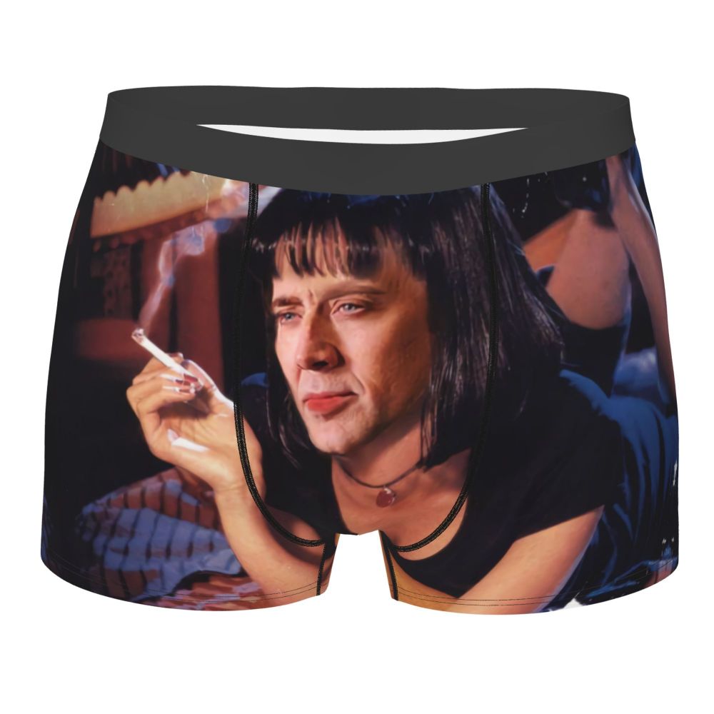 Custom Nicolas Cage Boxer Shorts For Homme 3D Printed Male Nic And His Girls Underwear Panties Briefs Breathbale Underpants