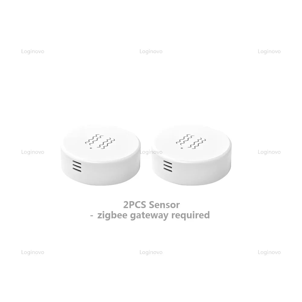 Zigbee Smart Life Vibration Sensor Detection Tilt XYZ Axis Sensor Tuya App Notification Real-Time Motion Shock Alarm Record