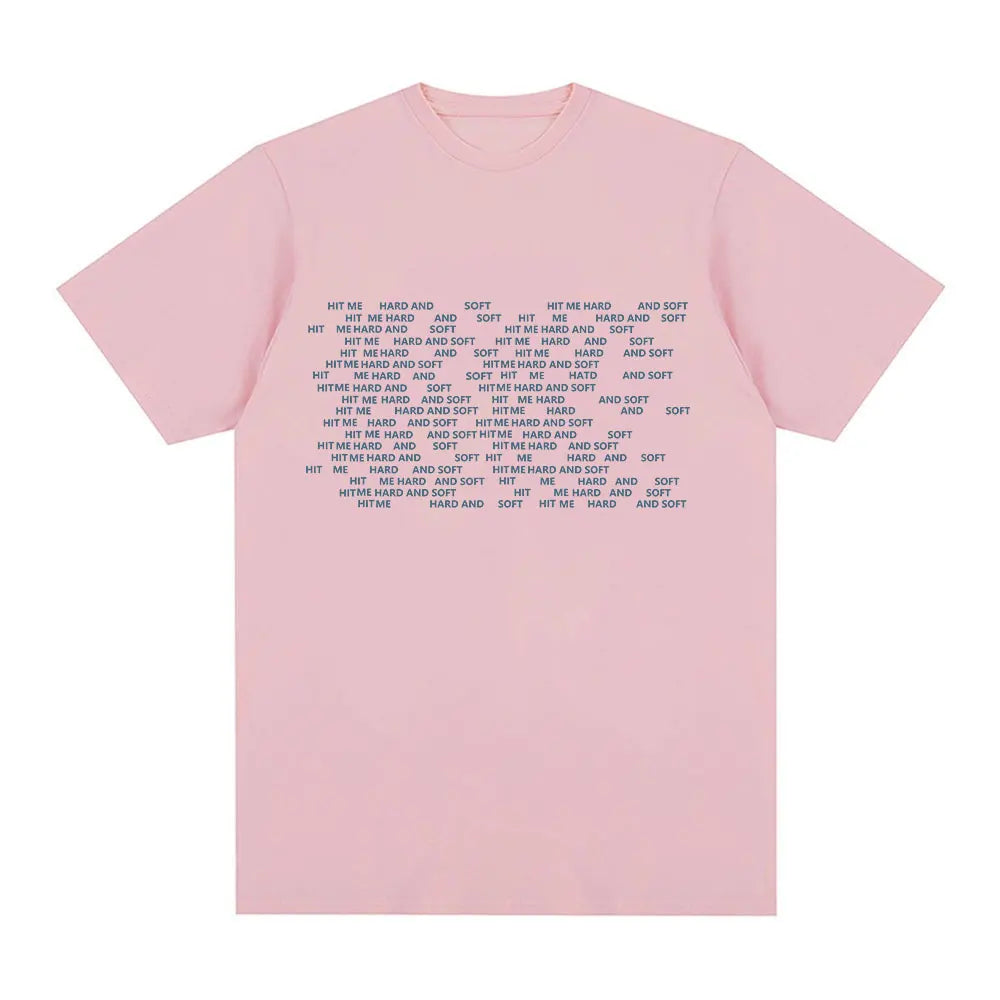 Hit Me Hard and Soft 2024 Tour T Shirt Men Women Fashion Hip Hop T Shirts 100% Cotton Loose Short Sleeve T-shirts Fans Gift Tops