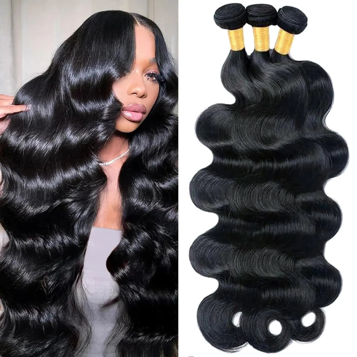 Body Wave Human Hair Bundles Brazilian Raw Human Hair 1/3/4 Bundles for Women 12A Thick Bundles human hair For Women