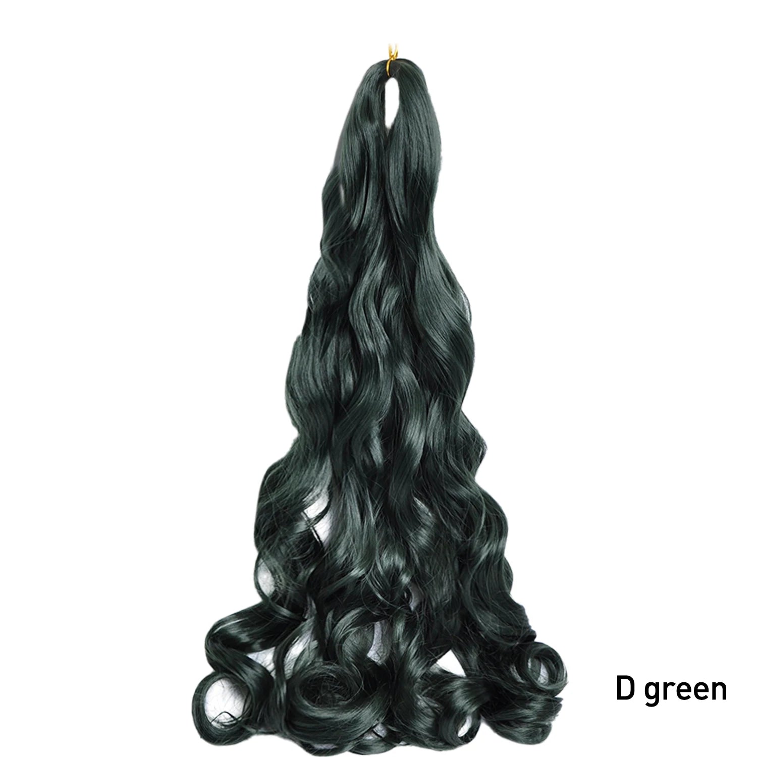 French Curls Braiding Hair Extensions 24Inch Synthetic Curl Hair Loose Wave Spiral Curl Crochet Hair Braids For Black Women