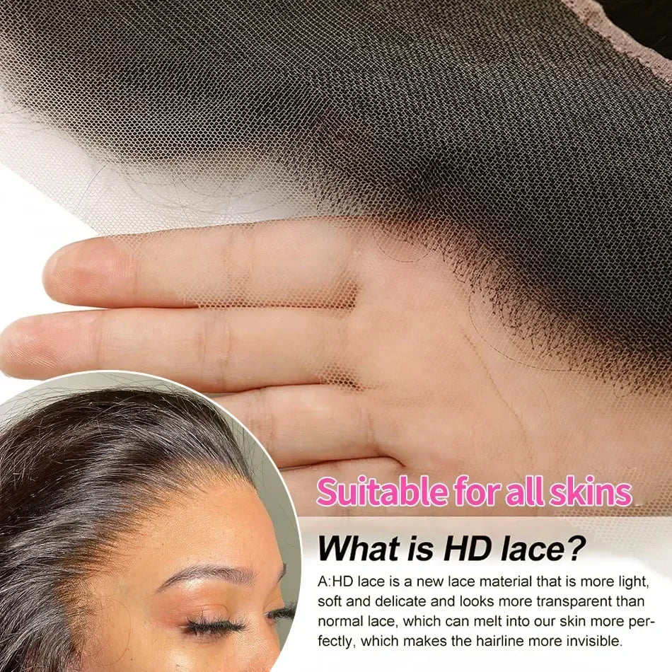 Wigirl High 200 Density 30 40 Inch 13x6 HD Transparent Body Wave Lace Front Human Hair Wigs Brazilian Wavy 13x4 Lace Frontal Wig