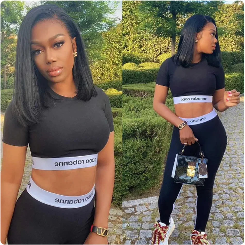 Wear Go Glueless 13x4 Bone Straight Bob Wig Lace Front Human Hair Wigs For Women Brazilian HD Transparent Lace Frontal Wig 180%