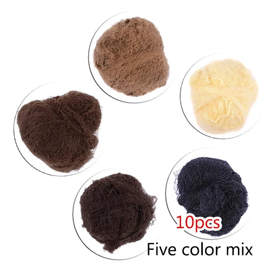 10/20/30 pcs/lot Elastic Nylon Hairnets Five Colors Invisible Hair nets For Package Hair and Wig Cap