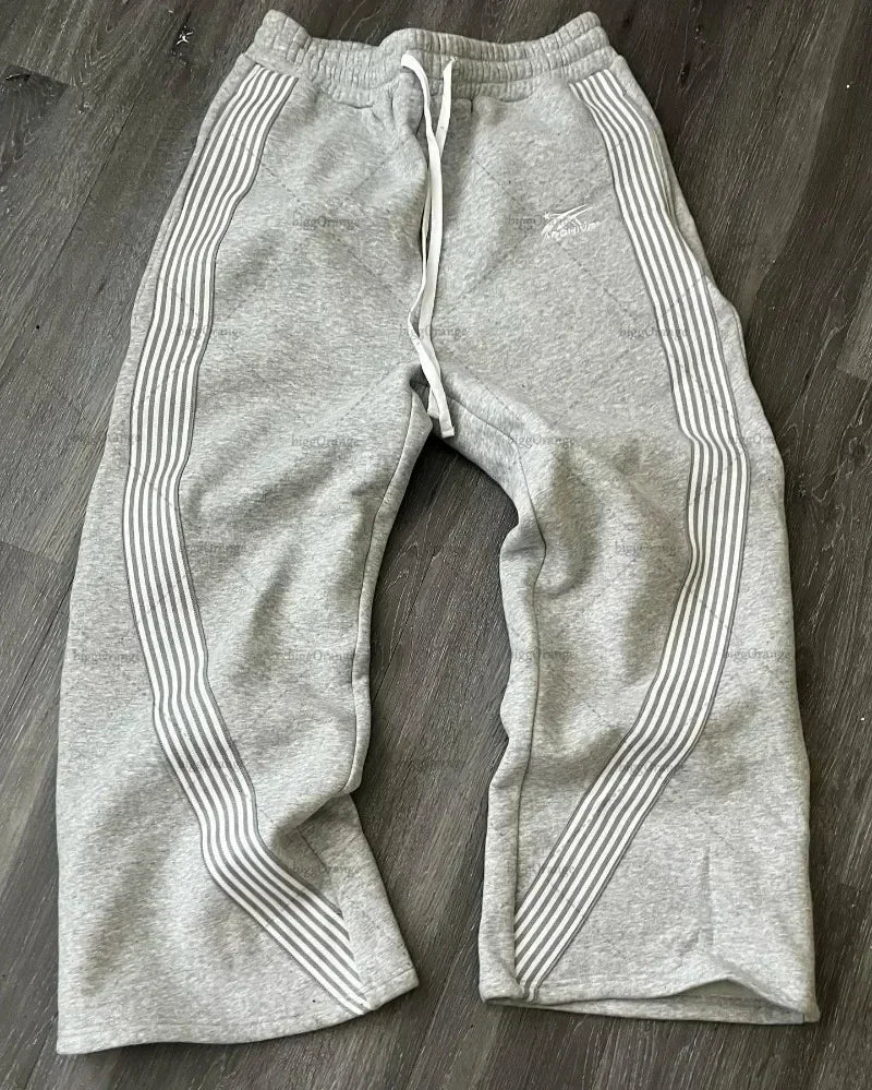 Retro Animal Print Sweatpants Y2K Clothes Men Women Harajuku Hip Hop Retro Graphic Baggy Sweatpants Elastic Waist Casual Trouser