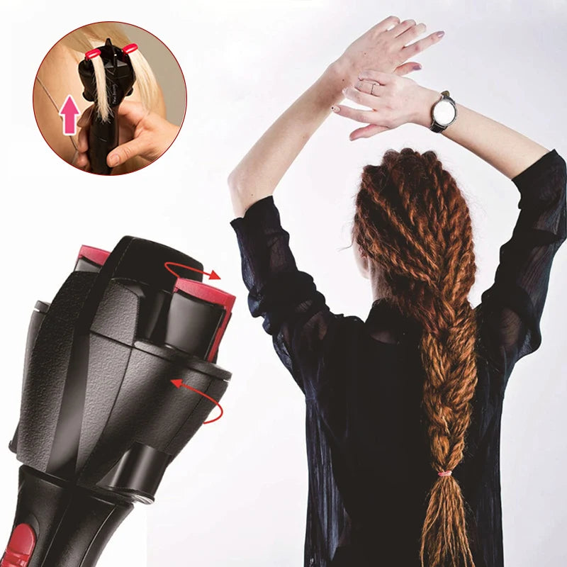 Electric Hair Braider Plait Automatic Twist Braider Styling Braiding Machine Quick Braid Tool Hair Styling Tool Hair Braider