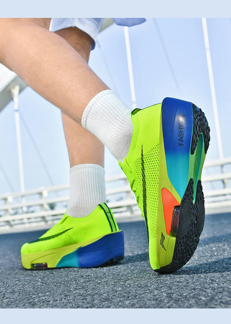 Air cushion Running Shoes Speciality Marathon Men Sports Breathable Lightweight Women's Comfortable Athletic Nonskid Sneakers