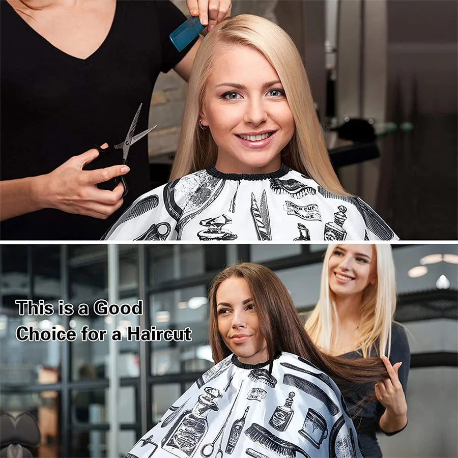 Leeons Barber Cape With Adjustable Snap Closure Waterproof Hair Cutting Salon Cape For Unisex Salon Gown Apron For Hairstylists