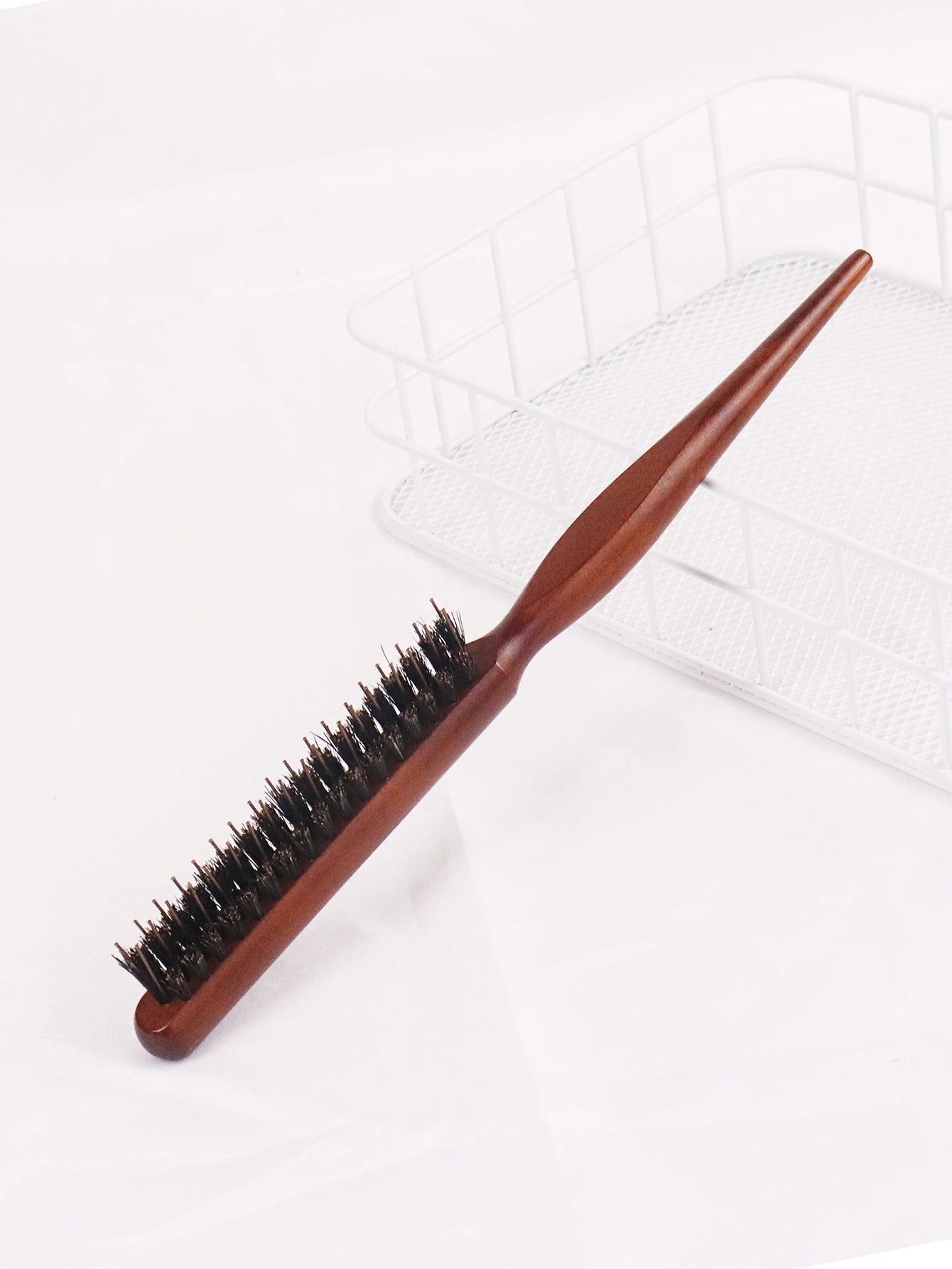 Professional fine line comb back tearing hair brush fluffy wood handle hair brush scalp massage comb Special for real hair wigs