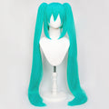 Multi-color Double Ponytail Anime Cosplay Wig Set Heat Resistant Synthetic Hair Wig