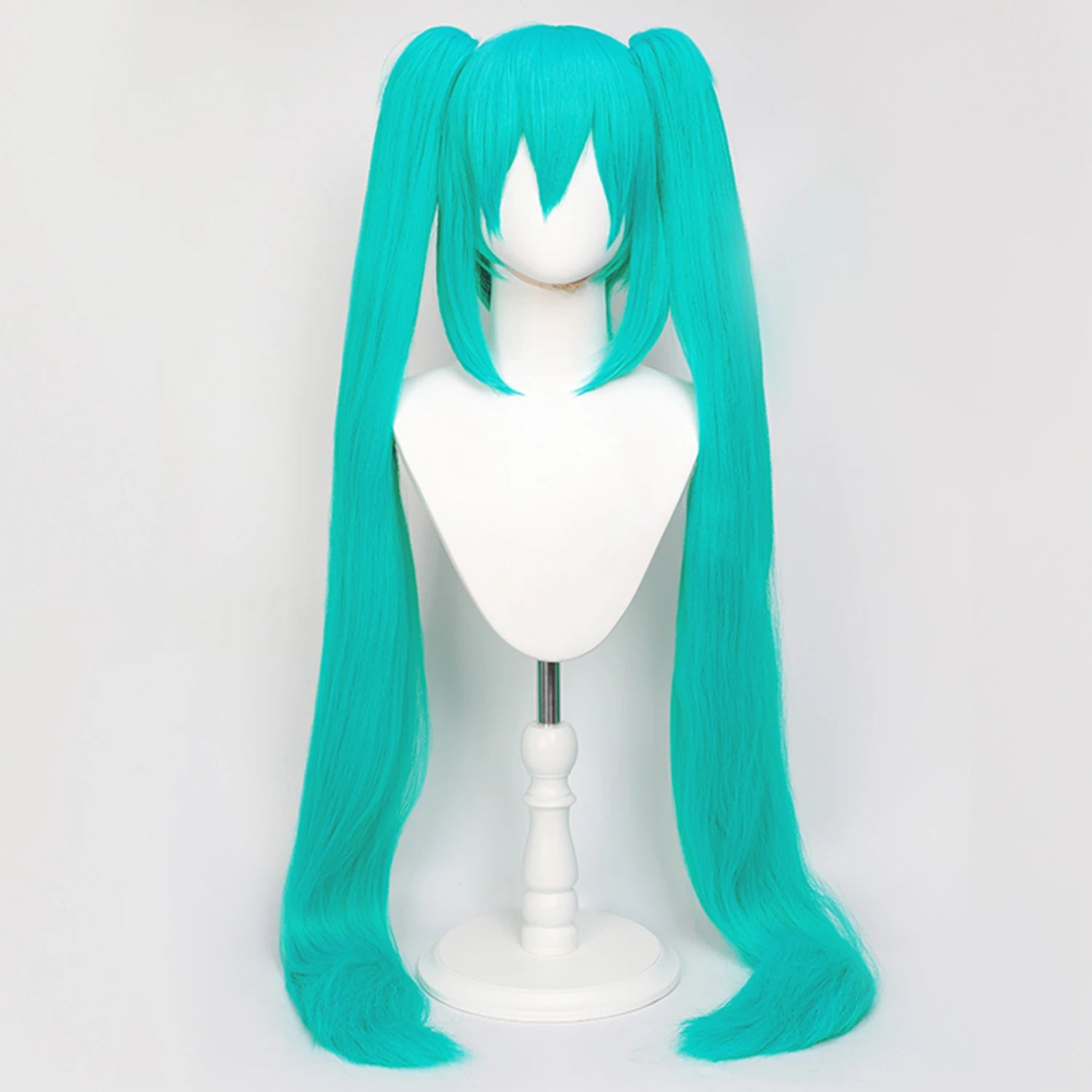 Multi-color Double Ponytail Anime Cosplay Wig Set Heat Resistant Synthetic Hair Wig