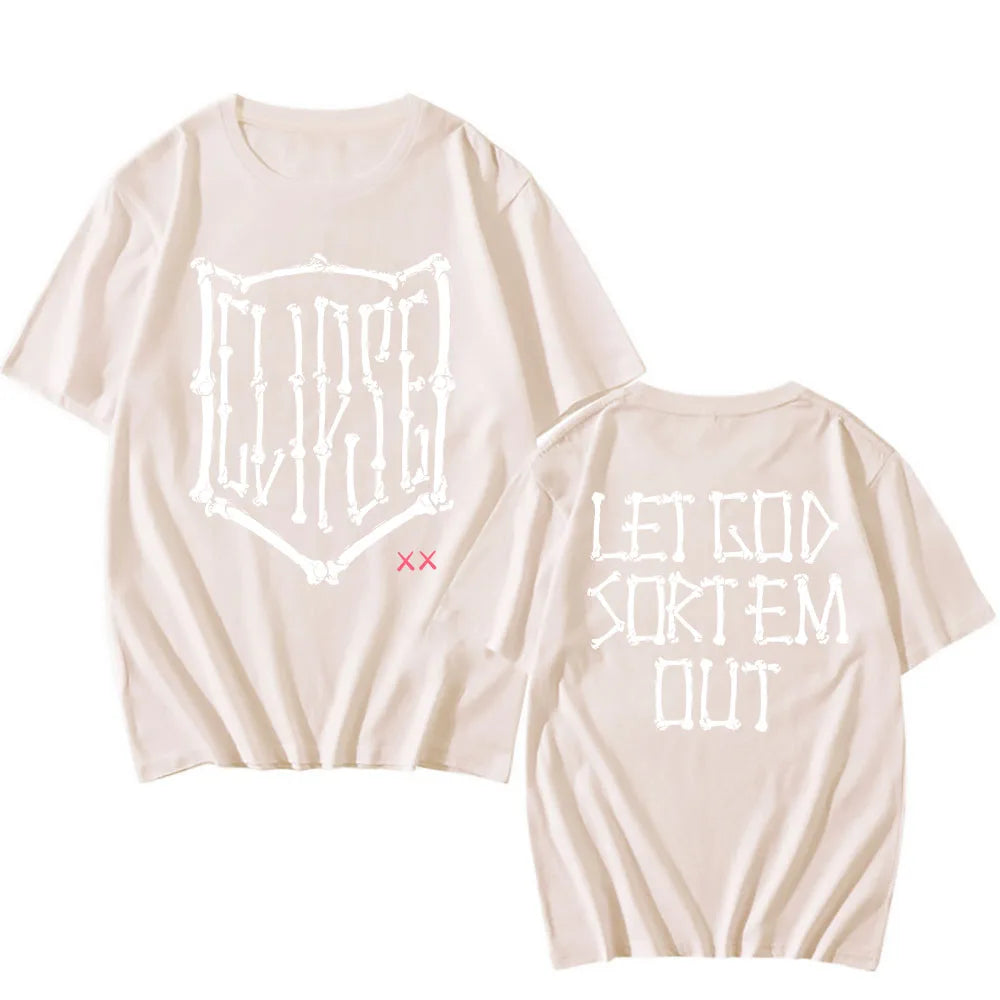 Let God Sort Em Out T-shirt Clipse Hip Hop Group Printing Tshirts Fashion Unisex Streetwear Summer Short Sleeve Men T Shirt Male