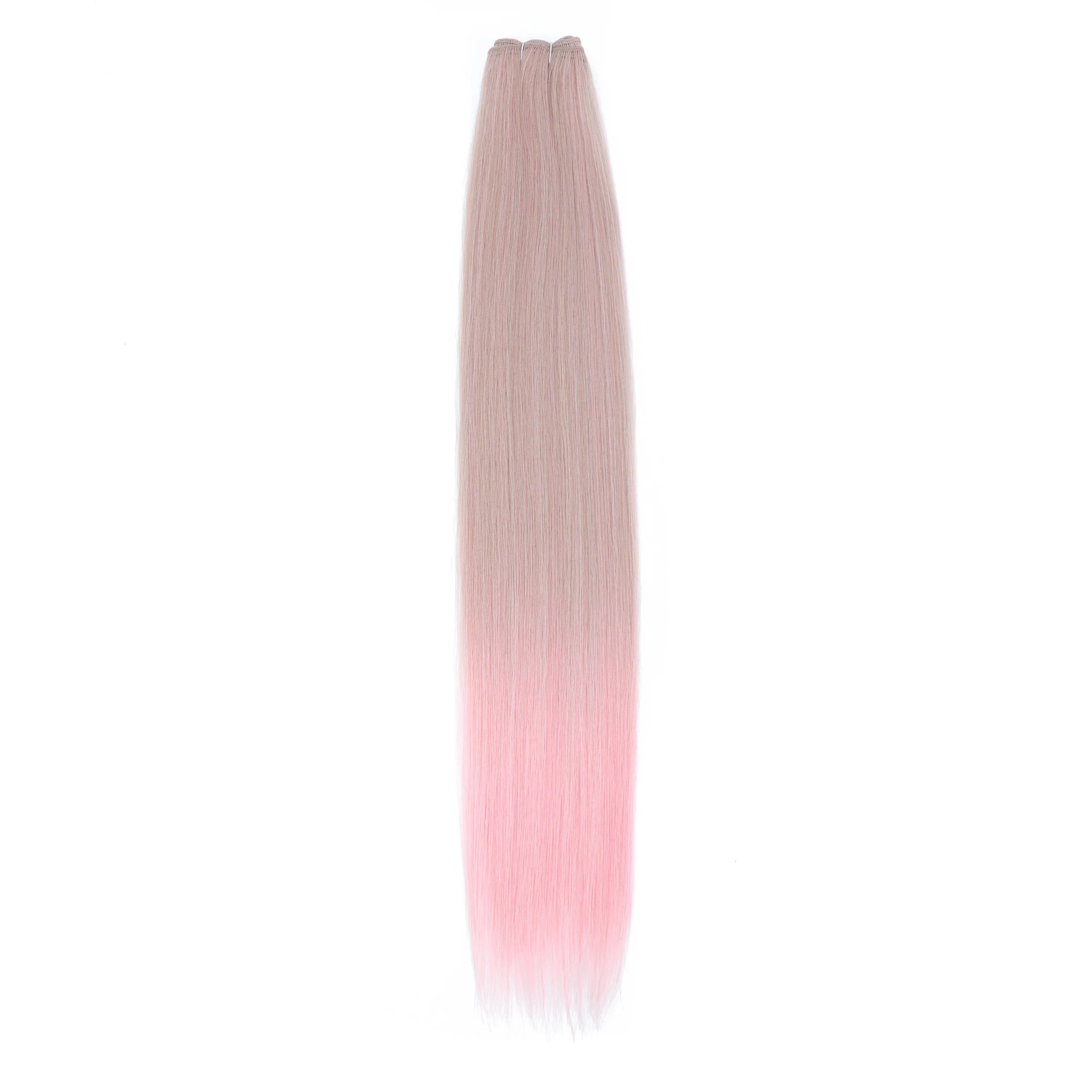 24-32 Inch Bio Protein Straight Hair Bundles Synthetic High Temperature 150g 200g Ombre Brown M888 Orange Soft Hair Weaving