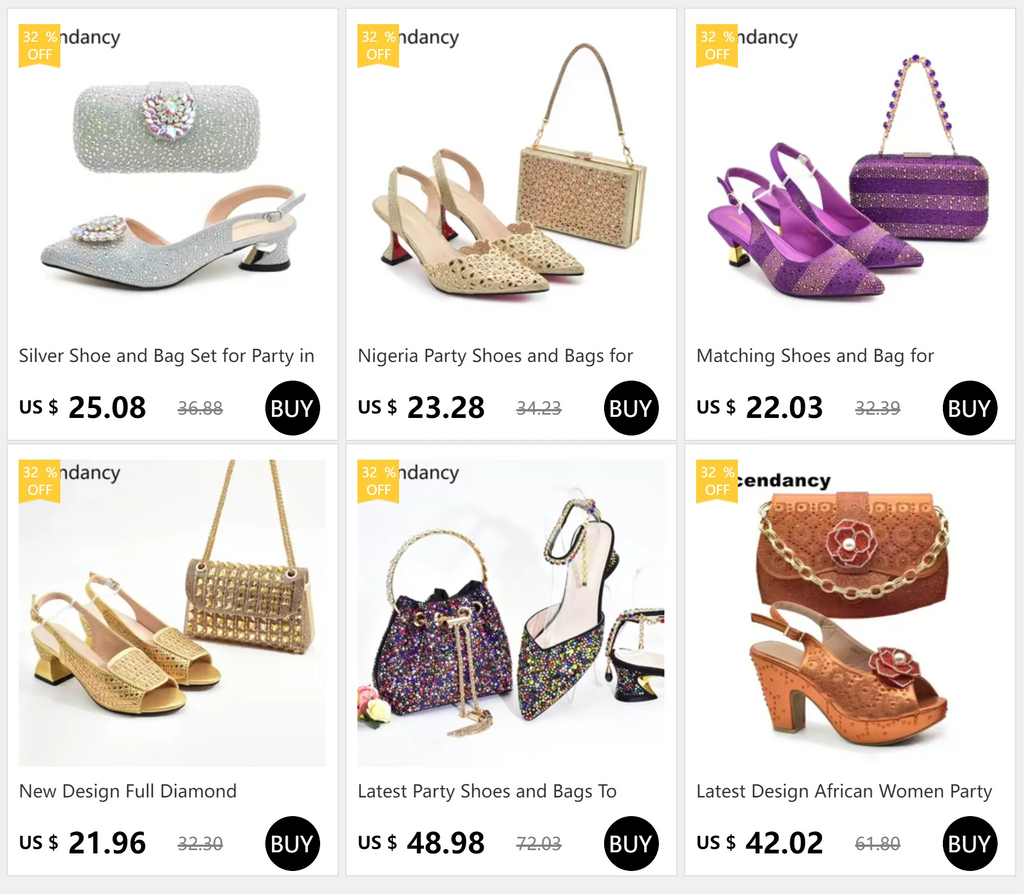 Latest Shoes and Bag for Party Wedding Plus Size Women Shoes 43 High Heels Sexy Ladies Luxery Shoes Women Dress Pumps with Purse